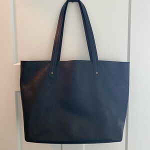 Tecovas Black Leather Tote Bag